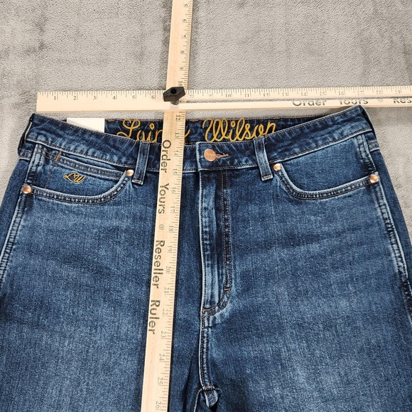 Wrangler Lainey Wilson Jeans Womens 33x34 Blue High Rise Bootcut Boot Hugger - Picture 10 of 15